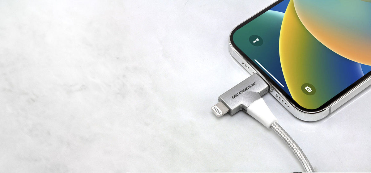 iphone charging via Scosche hammer head lightning cable
