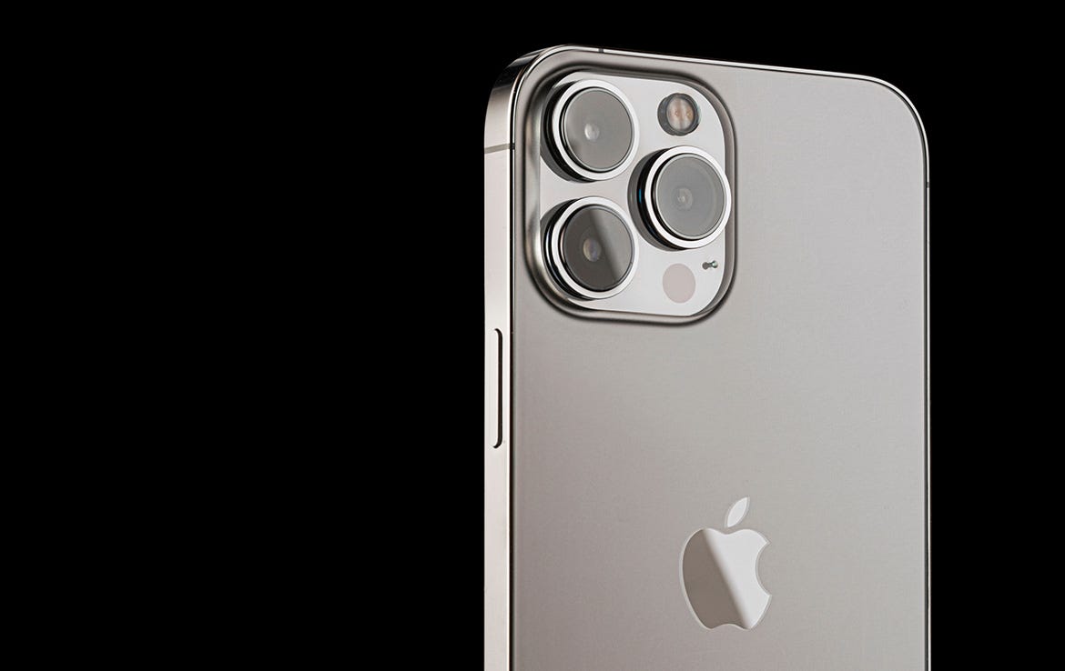 close up of back of iphone13