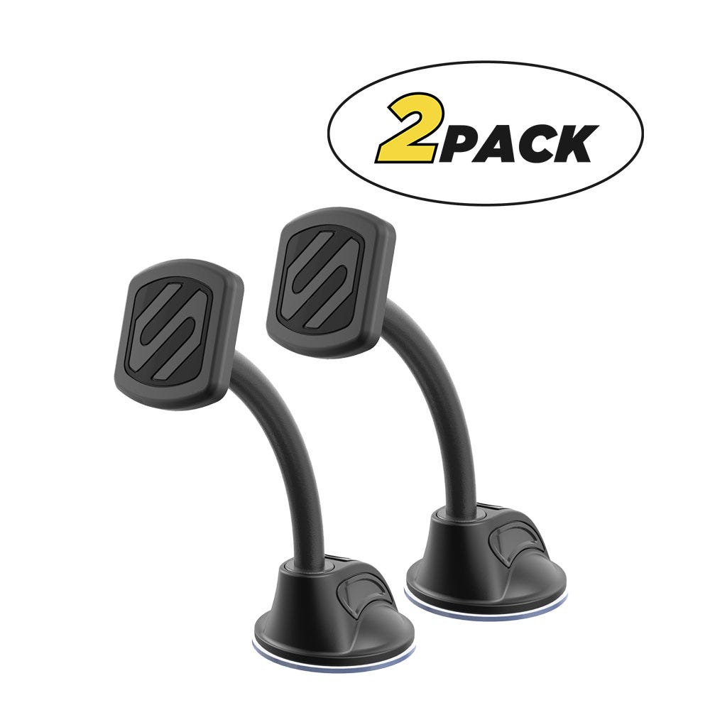 Extra-Strength Magnetic Window/Dash Mount with magnets highlighted in yellow 2 pack