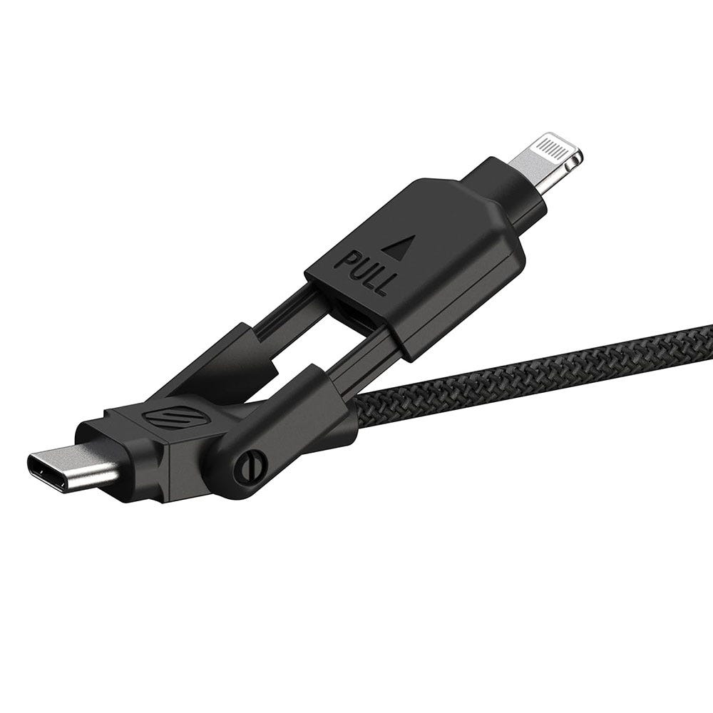 2-in-1 USB-C to USB-C/Lightning 4-Ft. Cable