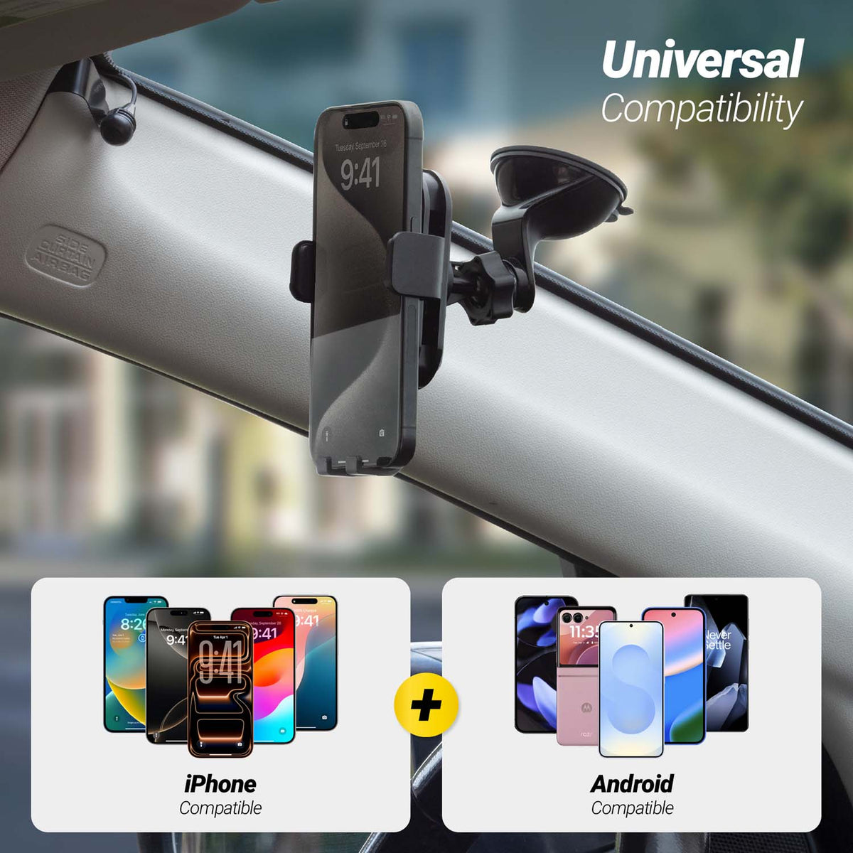 Universal Compatibility - iPhone models, Android compatible