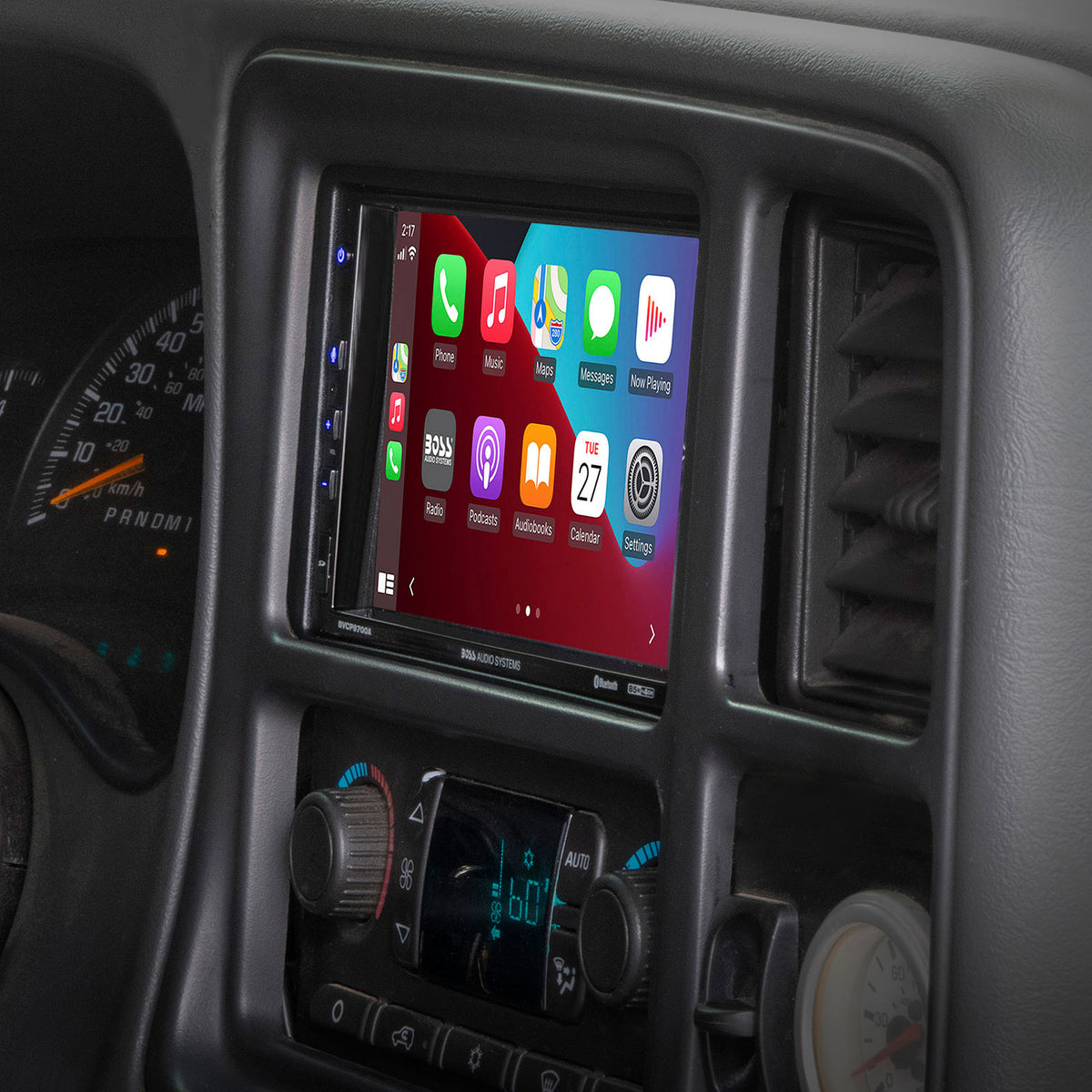 Complete Single or Double DIN Radio Installation Dash Kit Compatible with Select 2000-2012 General Motors Vehicles in car dash