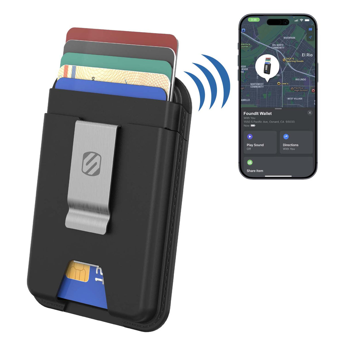 Magnetic Locator Wallet