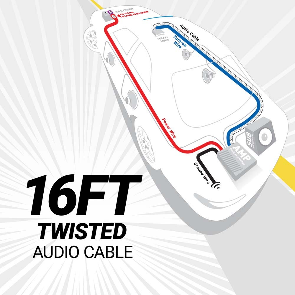 16 ft. twisted audio cable