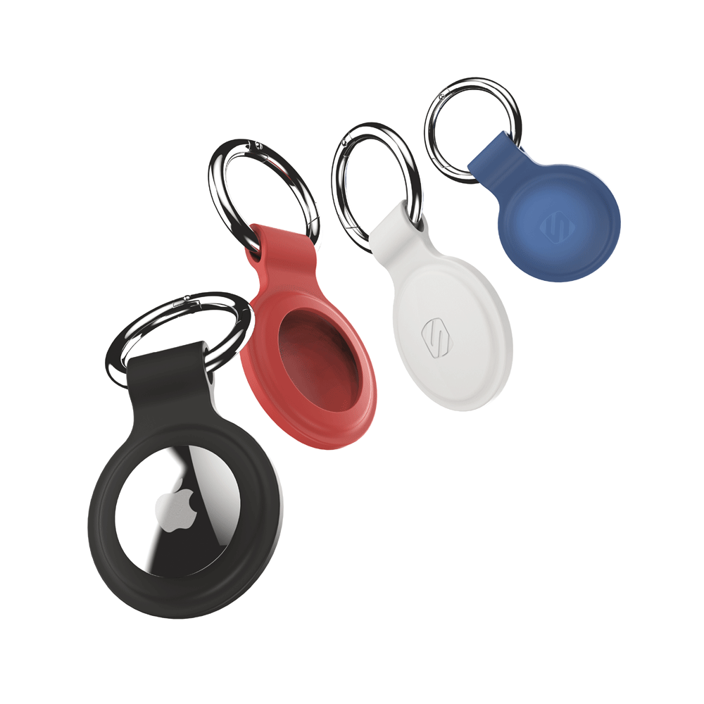 Silicone Protective Key Ring Holders for AirTag 4-Pack