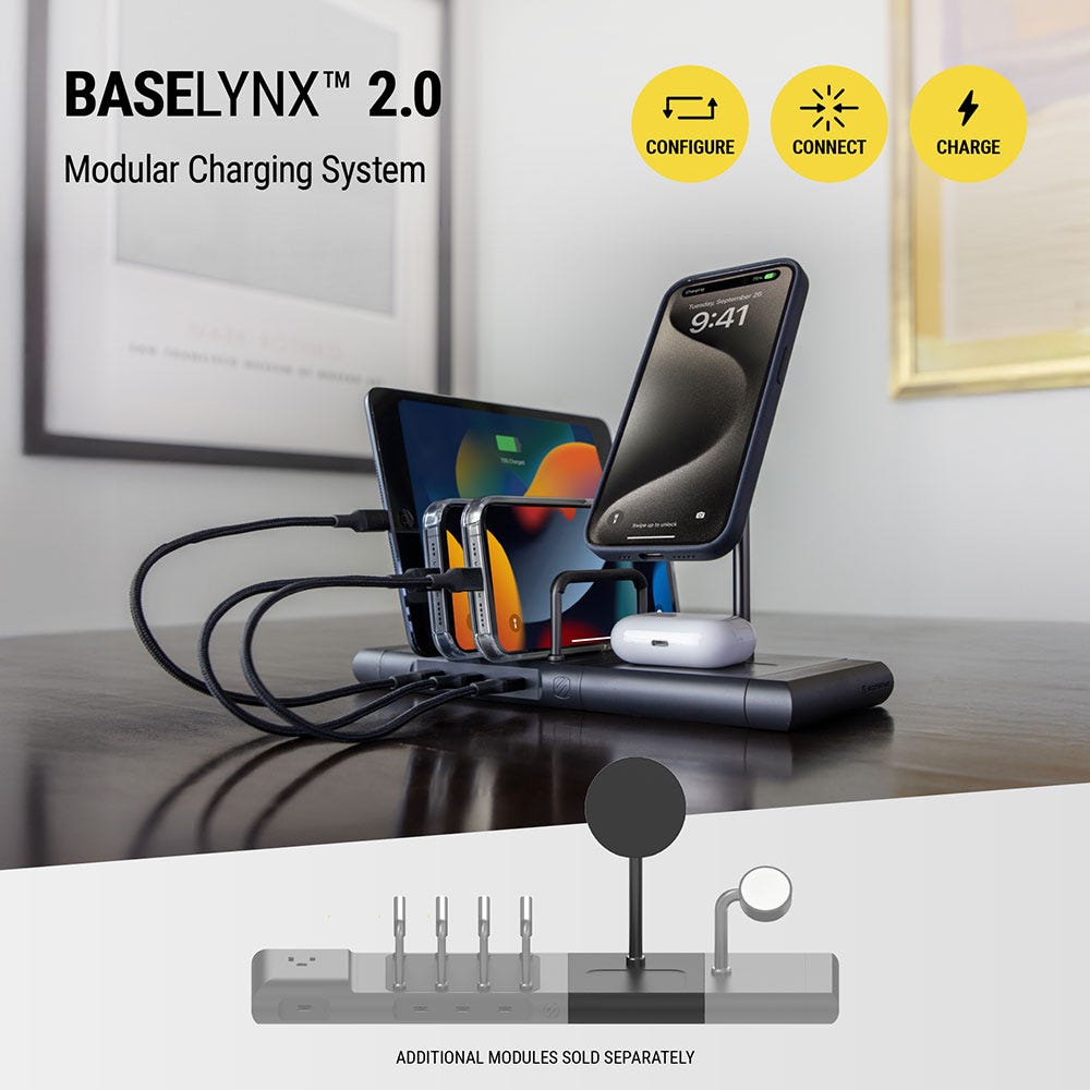 BaseLynx 2.0 modular charging system. configure. connect. charge. Additional modules sold separately.