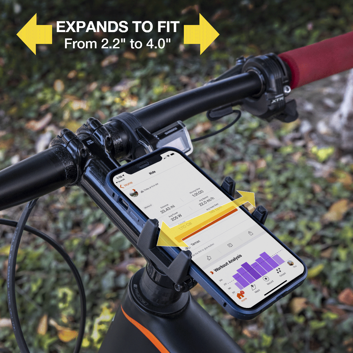 Expands to fit from 2.2 to 4.0""