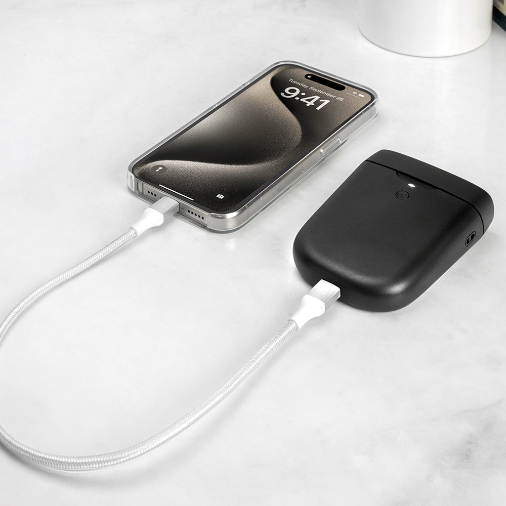 1ft Charge Sync & Power Cable for USB-C to USB-C Devices connecting iphone to ear buds charger