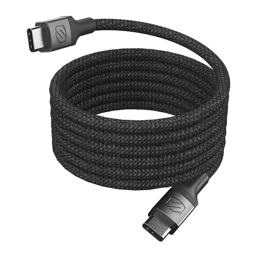 USB-C to USB-C 60Watt 6 Ft. Magnetic Braided Charging Cable