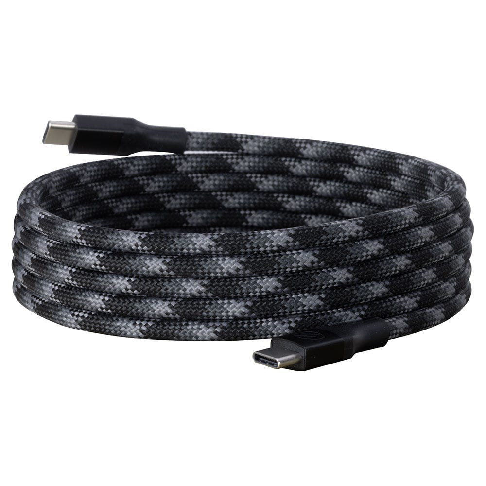 Tangle-Free USB-C to USB-C Magnetic 6-Ft. Charging Cable Black