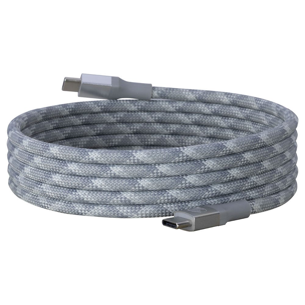 Tangle-Free USB-C to USB-C Magnetic 6-Ft. Charging Cable White