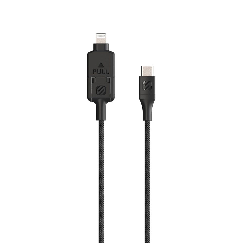 2-in-1 USB-C to USB-C/Lightning 4-Ft. Cable