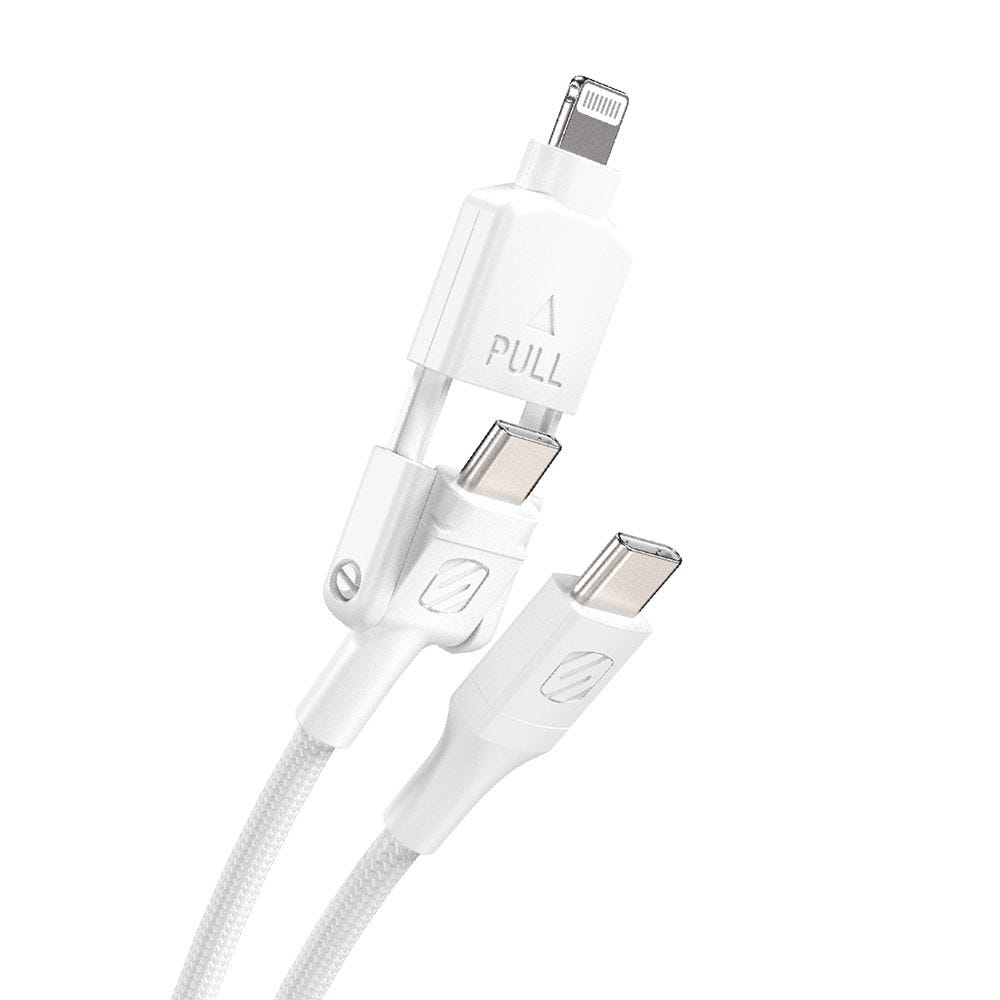 2-in-1 USB-C to USB-C/Lightning 4-Ft. Cable
