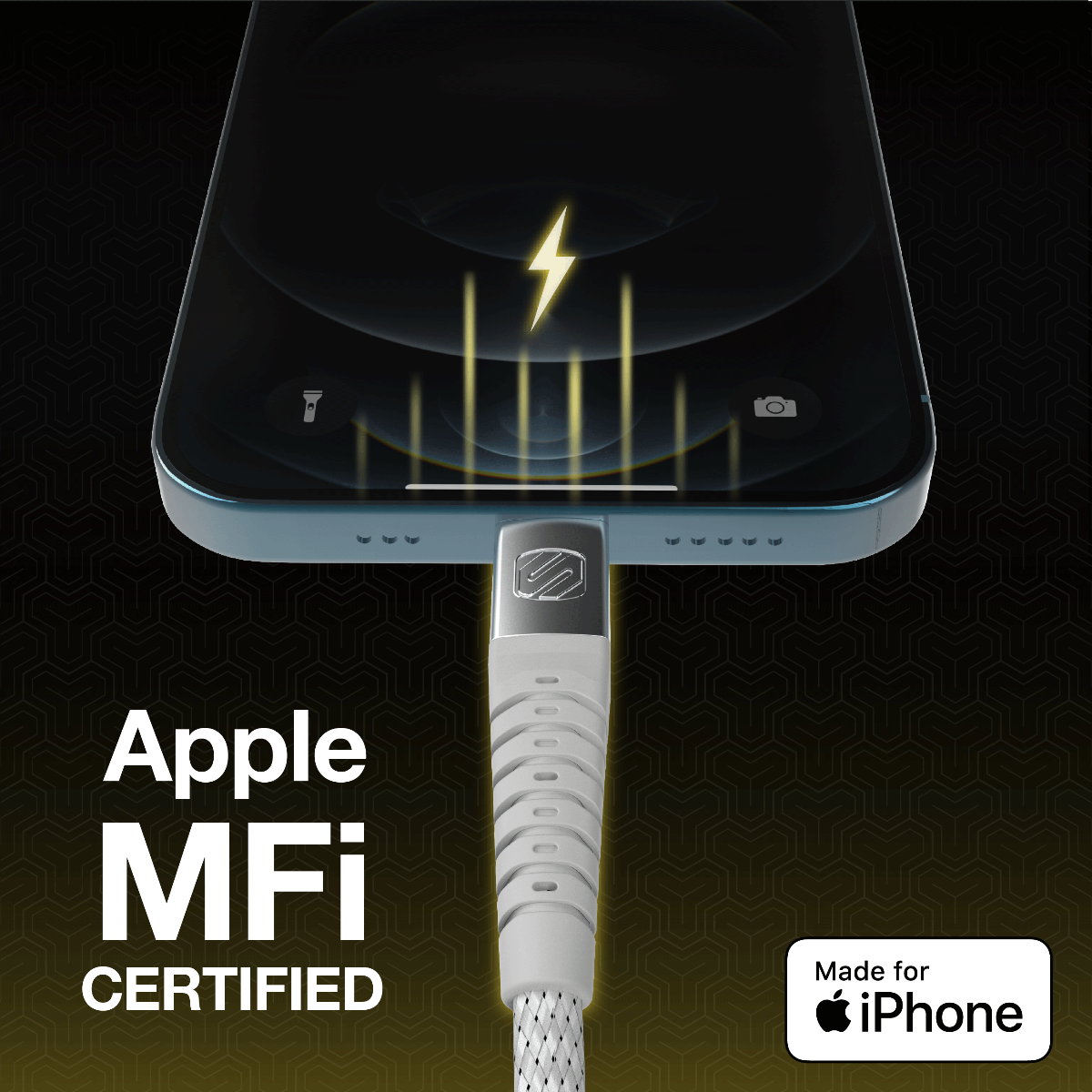 Apple MFi certified. Made for iPhone.