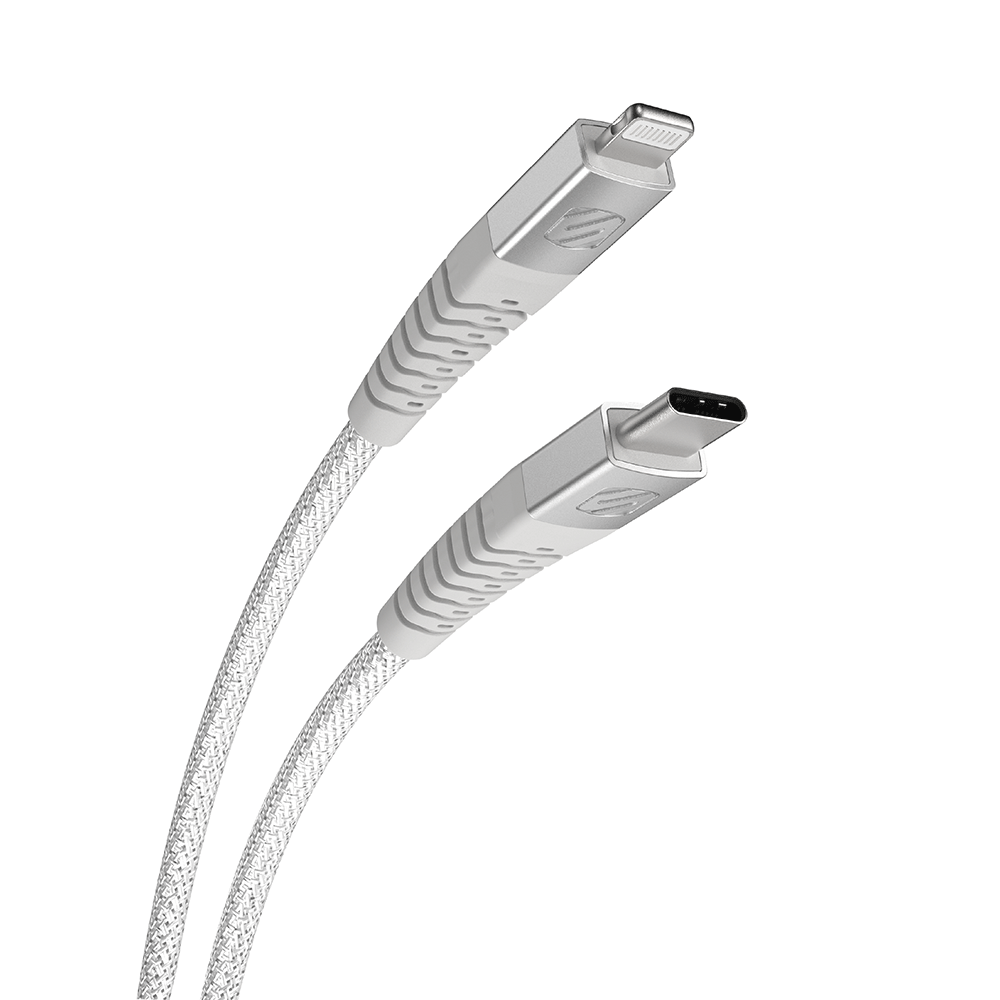 Heavy-Duty USB-C® to Lightning® 4-Ft. Cable White
