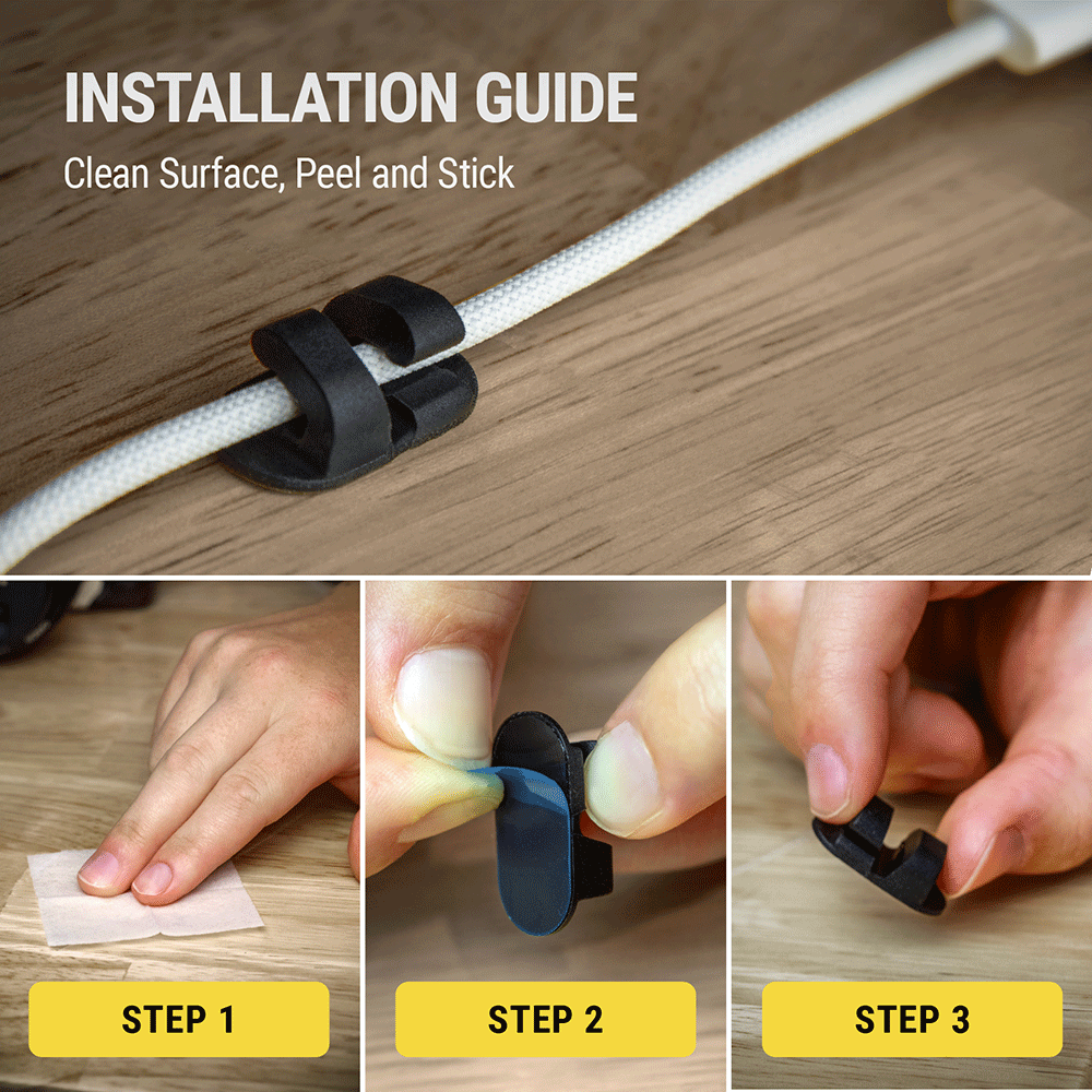 Installation guide. Clean surface peel and stick.