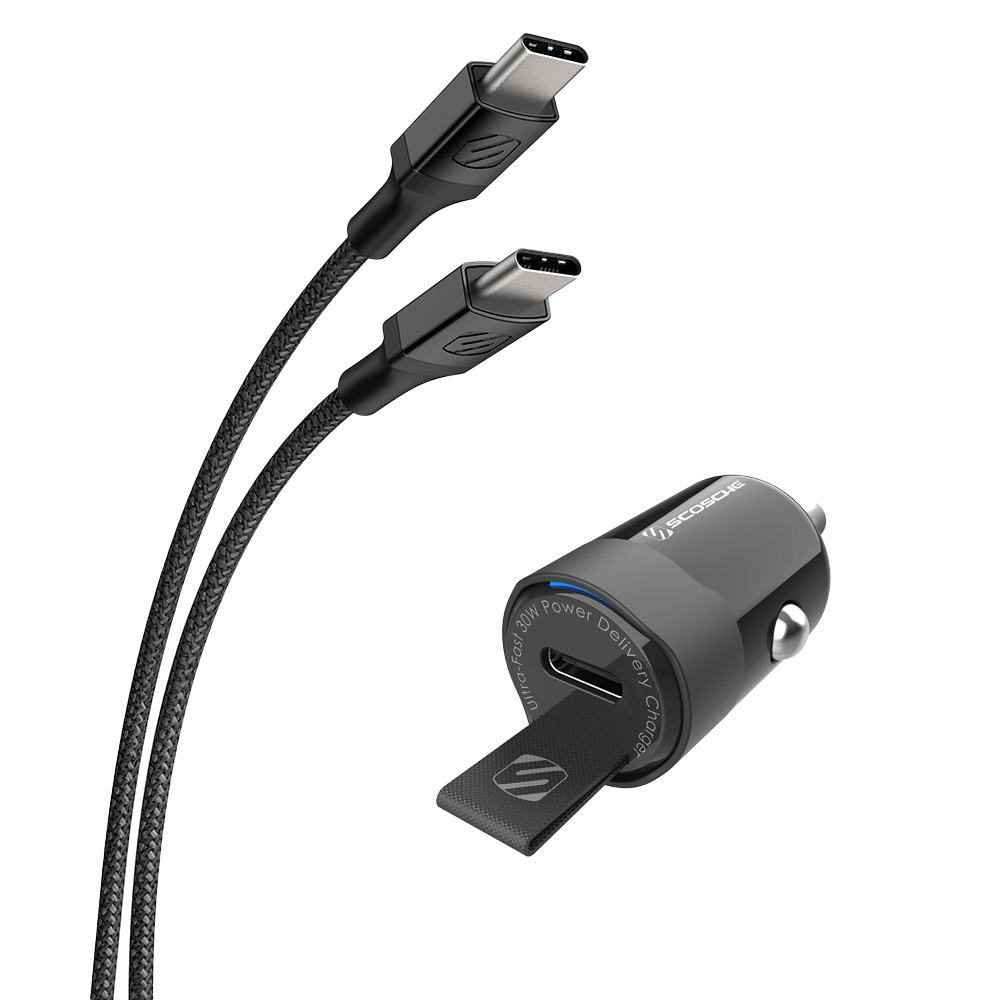 USB-C Mini Car Charger + Braided Cable