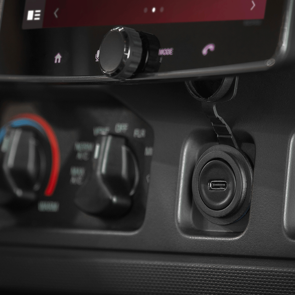 3-Ft. USB Dash Mount Extension in car 12v socket