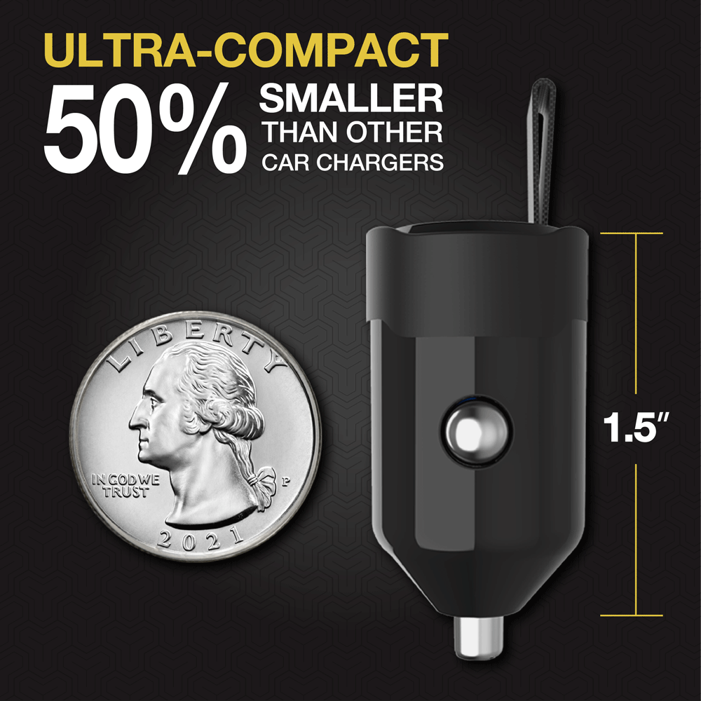 PowerVolt 30W Certified USB Type-C Fast Mini Car Charger