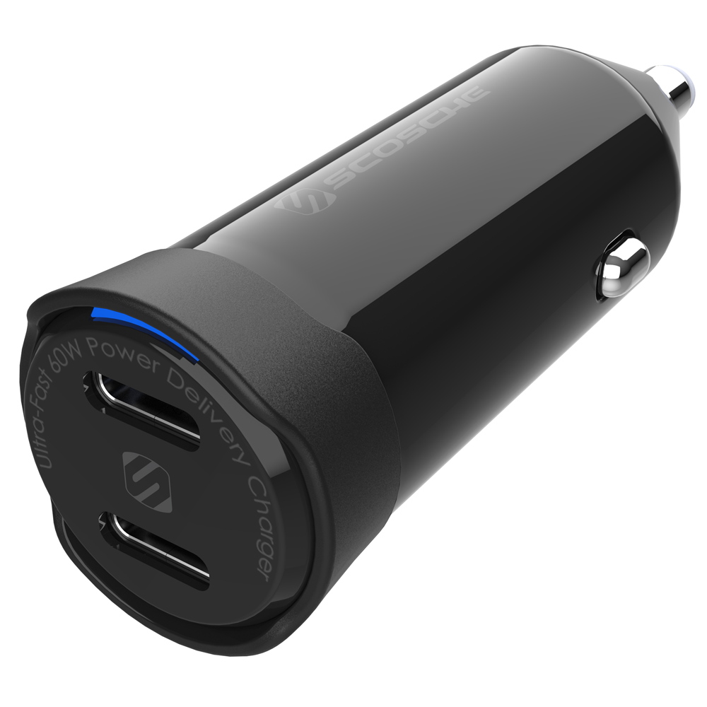 Dual-Port USB-C® Car Charger