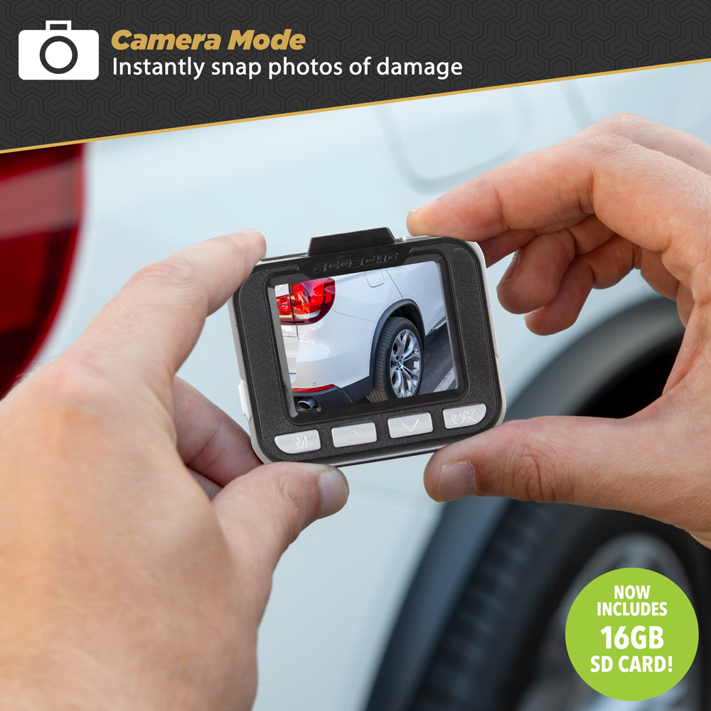 Camera mode. Instandly snap photos of damage. Now includes 16GB SD card.