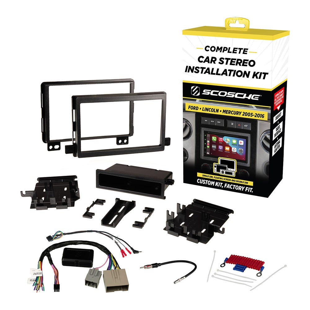 2006-2016 Ford/Lincoln/Mercury DBL DIN Premium Installation Solution with Interface