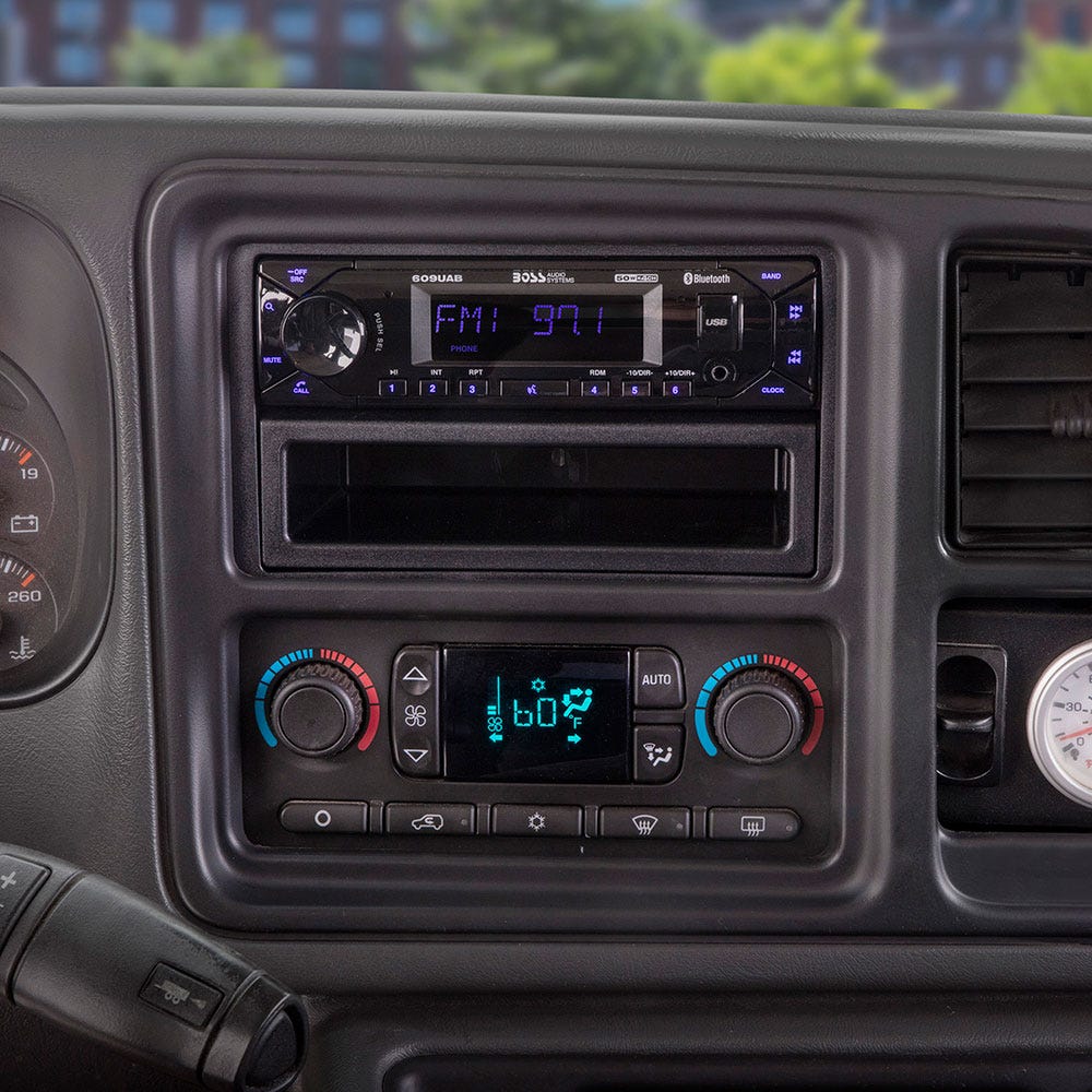 1992-2012 GM Select DIN with Molded Pocket Dash Kit in car dash