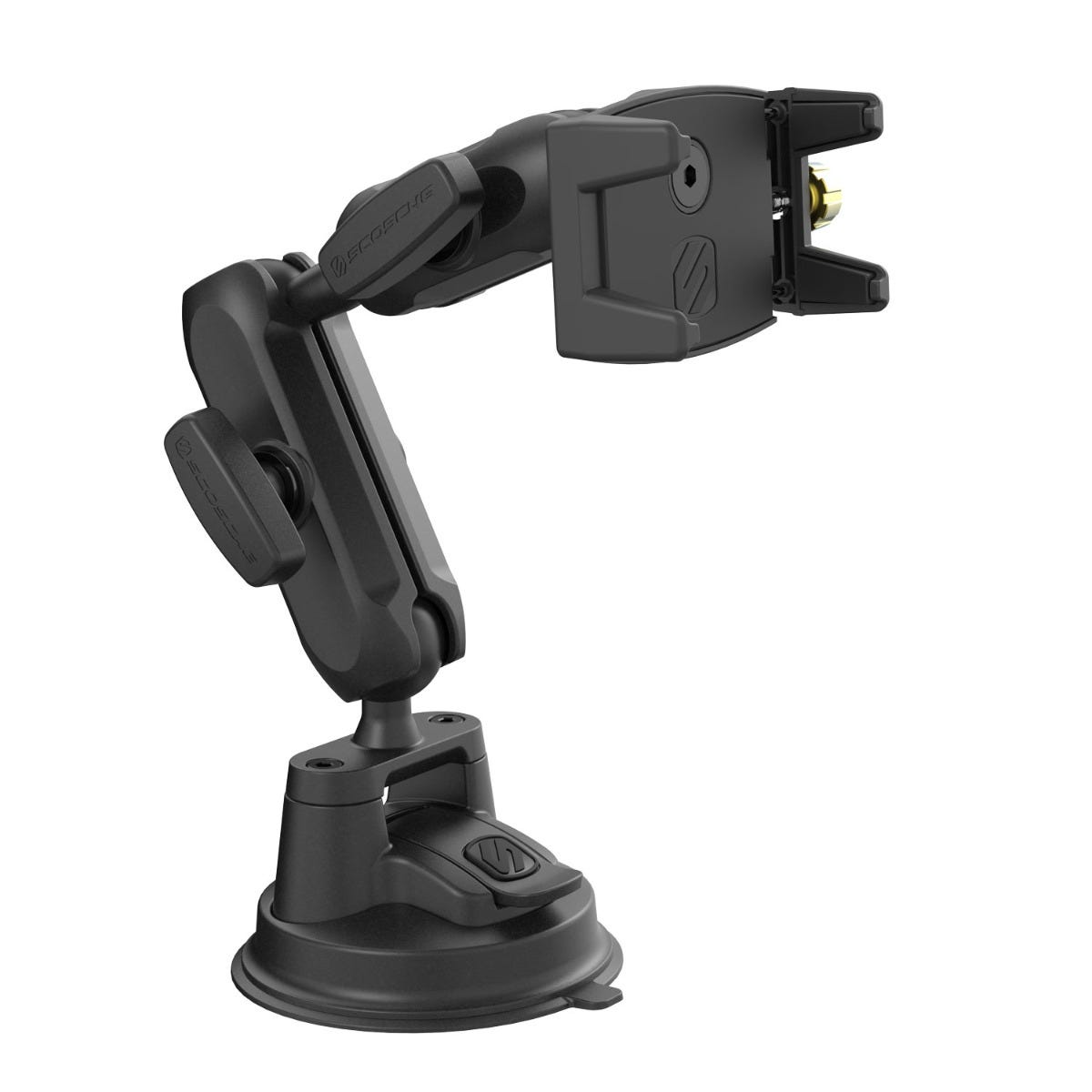 Universal Mount Head with Mount Arms Ball-to-Ball Adapter and Suction Cup Mount Base