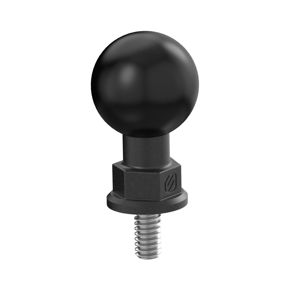 25mm 1 in. Ball with 1/4 in.-20 x 0.5 in. Threaded Stud