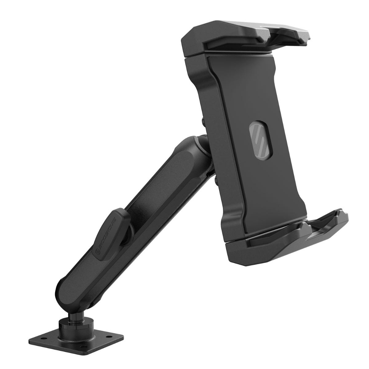Heavy-Duty Universal Tablet Mount Head with Dual-Socket Mount Arm (Large) and Aluminum AMPS Base with 25mm Ball