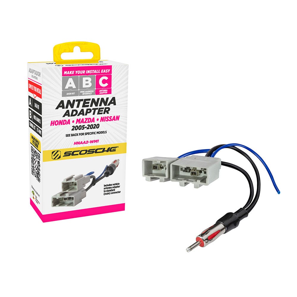 Scosche Wire Harness Compatible with Select 2006-2019 Honda Mazda Nissan & Subaru Vehicles HNAA2