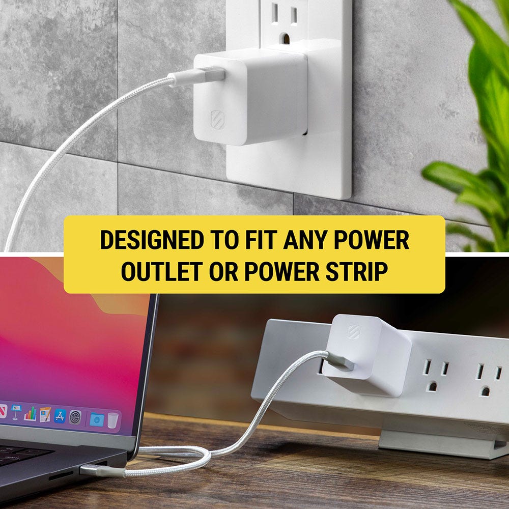 Designed to fit any power outlet or power strip