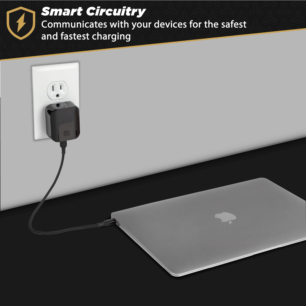 Smart circuitry communicates with your devices for the safest and fastest charging