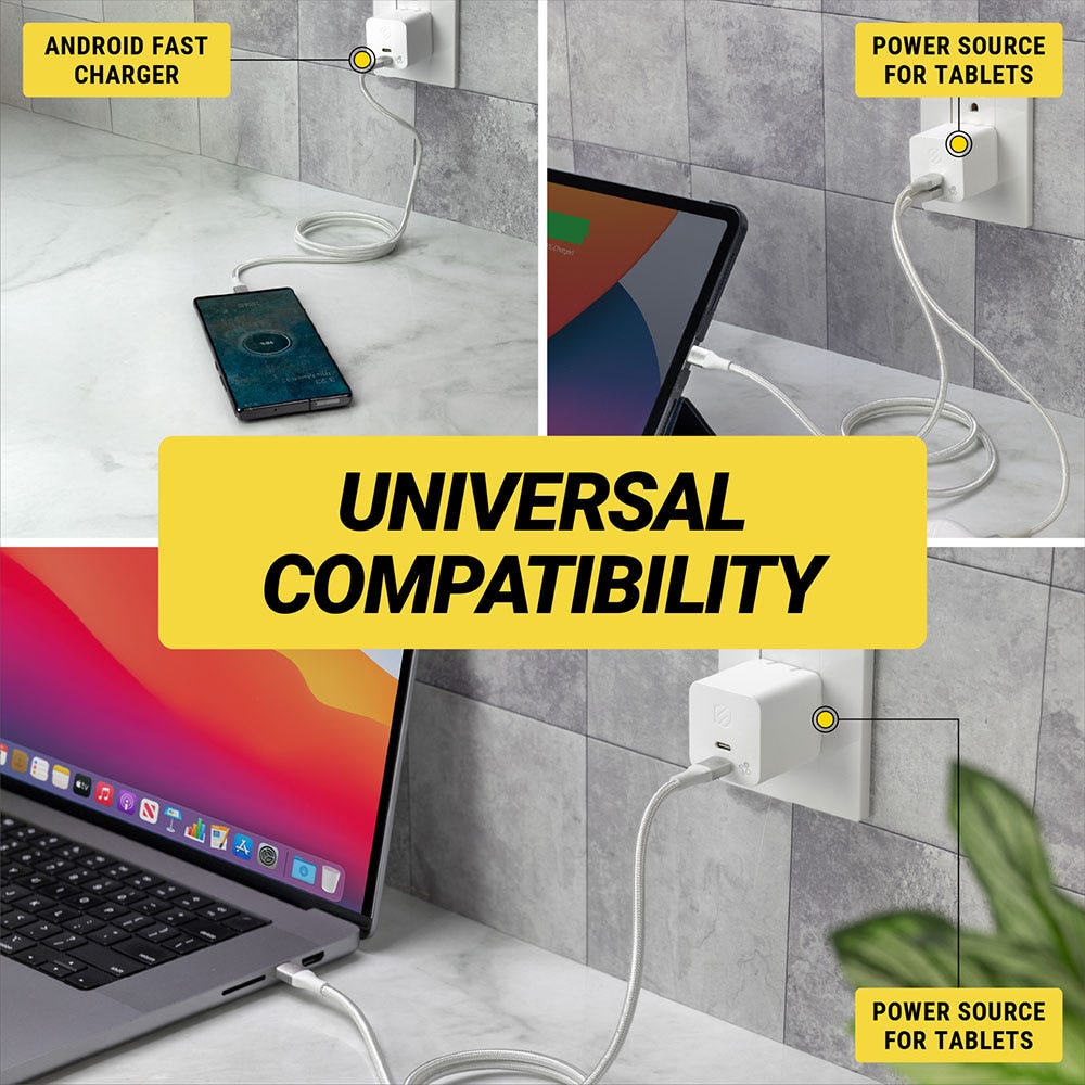 Universal Compatibility - Android fast charger power source for tablets power source for laptops