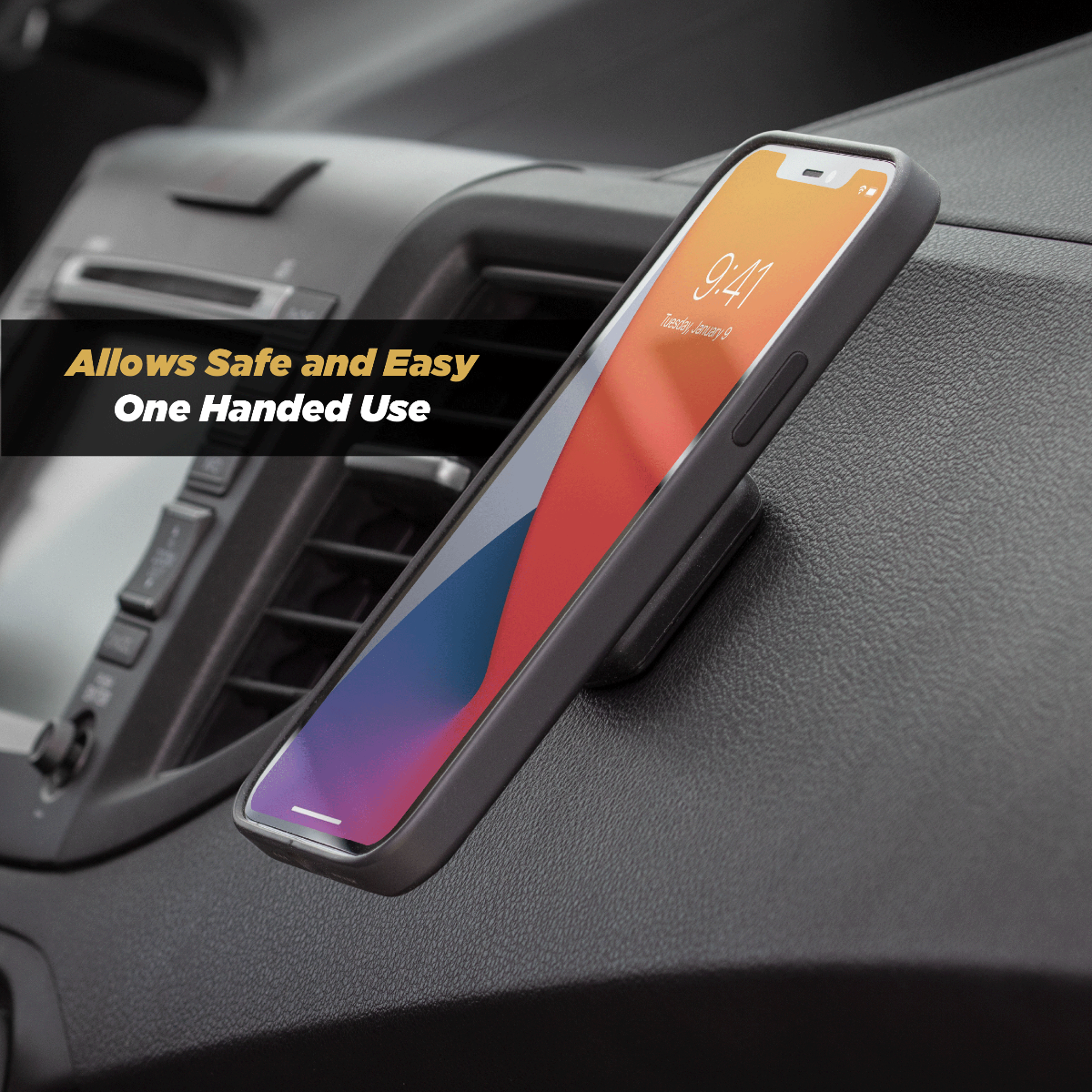 Allows safe and easy one handed use