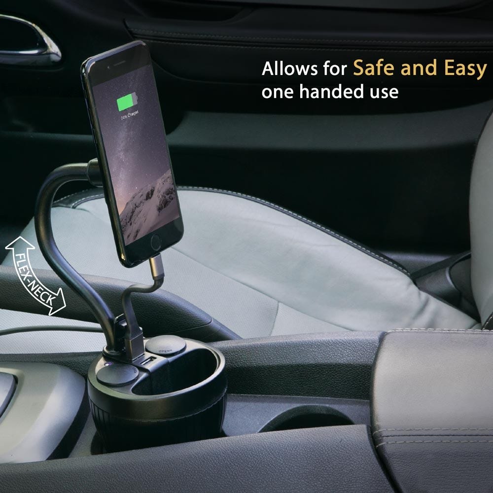 Magnetic Cup Mount and Power Hub for Mobile Devices
