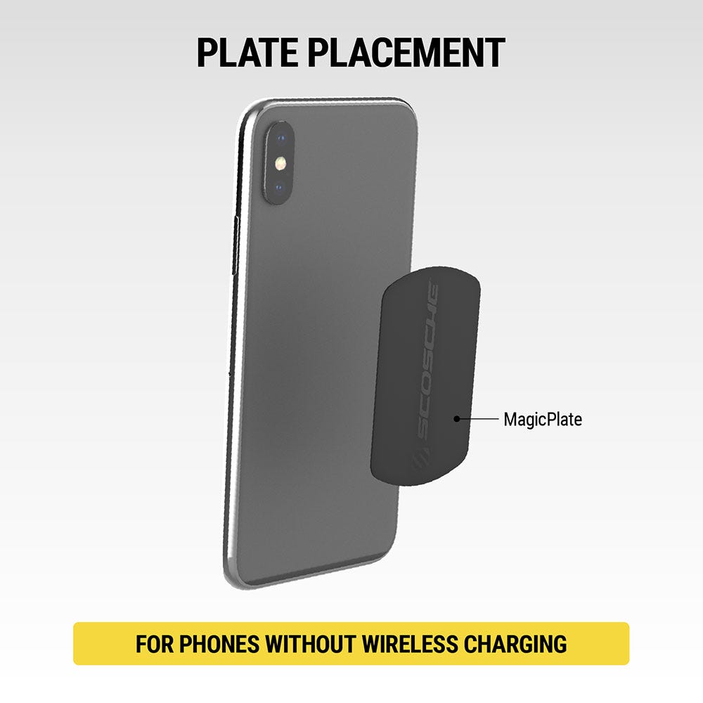 Plate Placement: vertical for phones without wireless charging