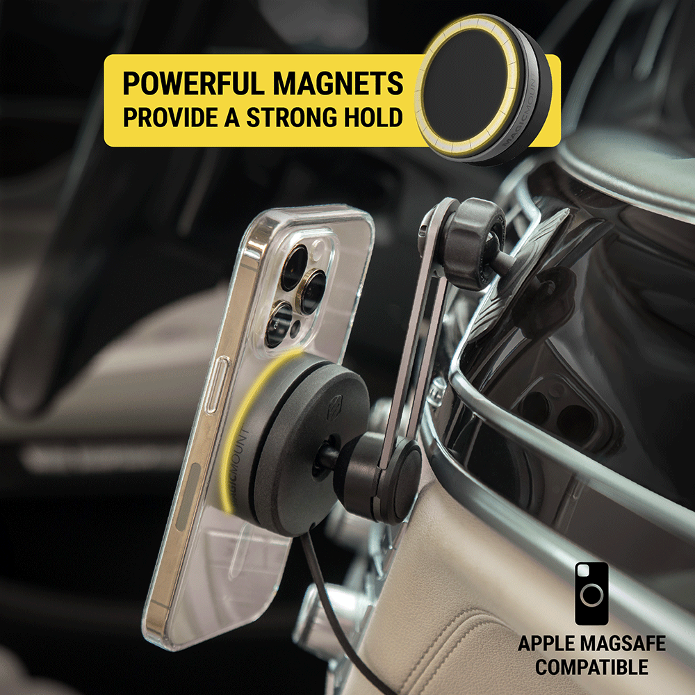 Powerful magnets provide a strong hold. Apple MagSafe comaptible