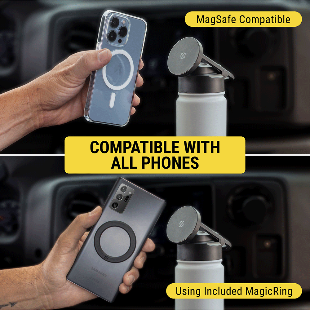 Compatible with all phones either MagSafe compatible or use included MagicRing