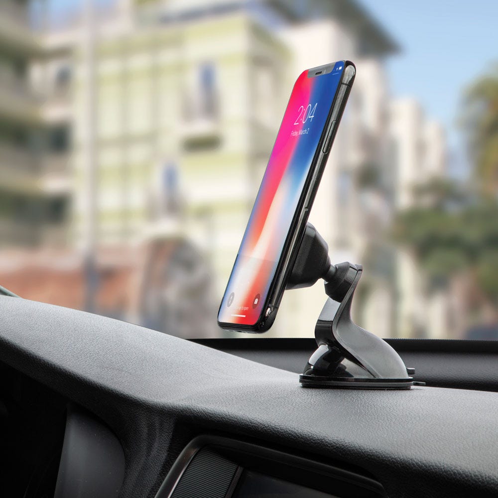 Magnetic Window/Dash Mount for Mobile Devices on Dashboard