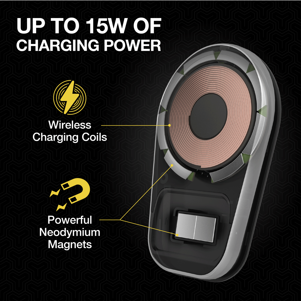 MagSafe Compatible Wireless Charging Dash/Vent Mount