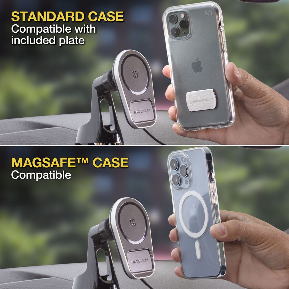 Mount compatibility with standard and MagSafe phones