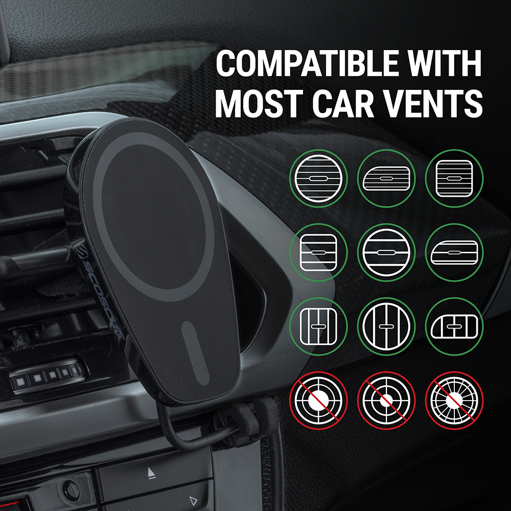 Compatible with most vertical or horizontal vents not circular.