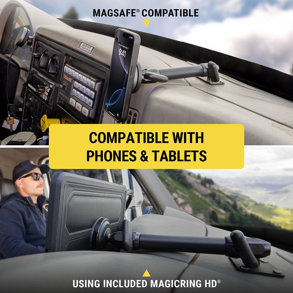 MagSafe Compatible. Compatible with phones and tablets using included MagicRing HD.