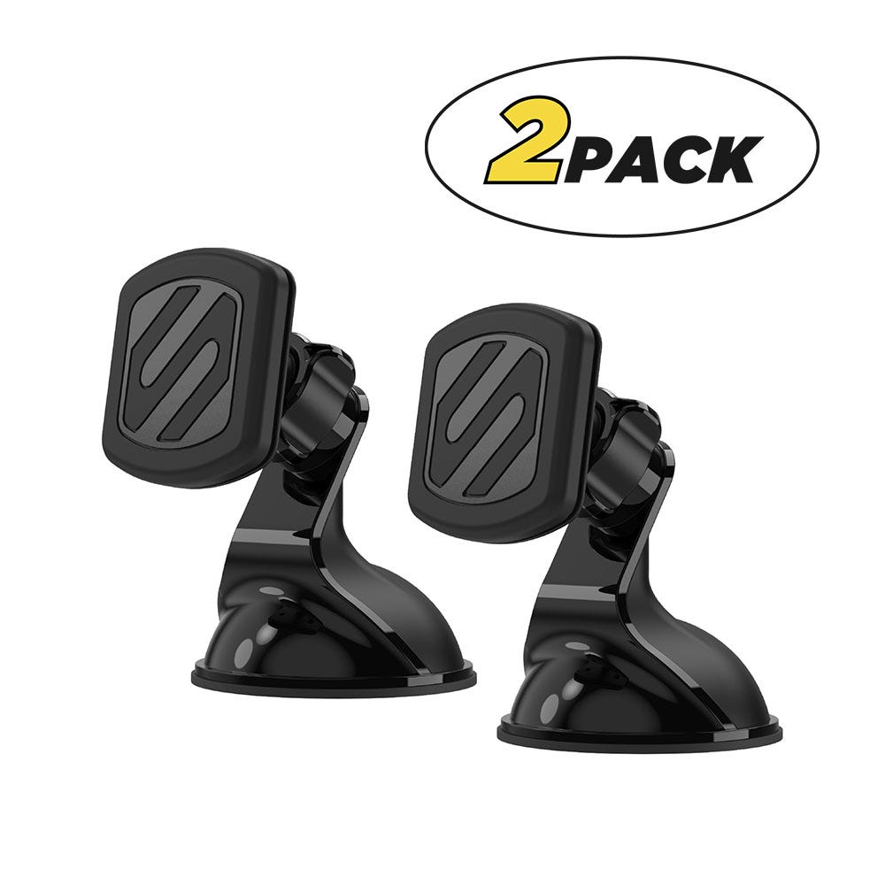 Extra Strong Magnetic Window/Dash Mount with HD MagicPlate (2-Pack)