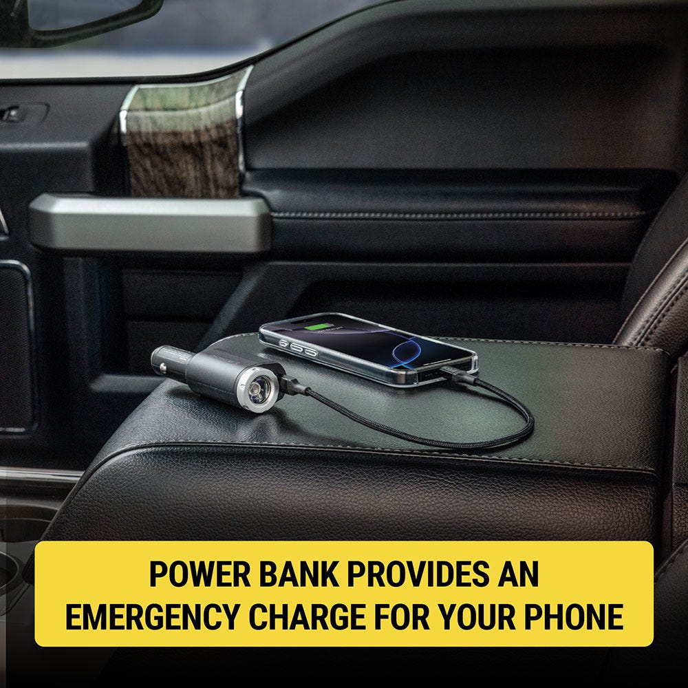 power bank provides an emergency charge for your phone