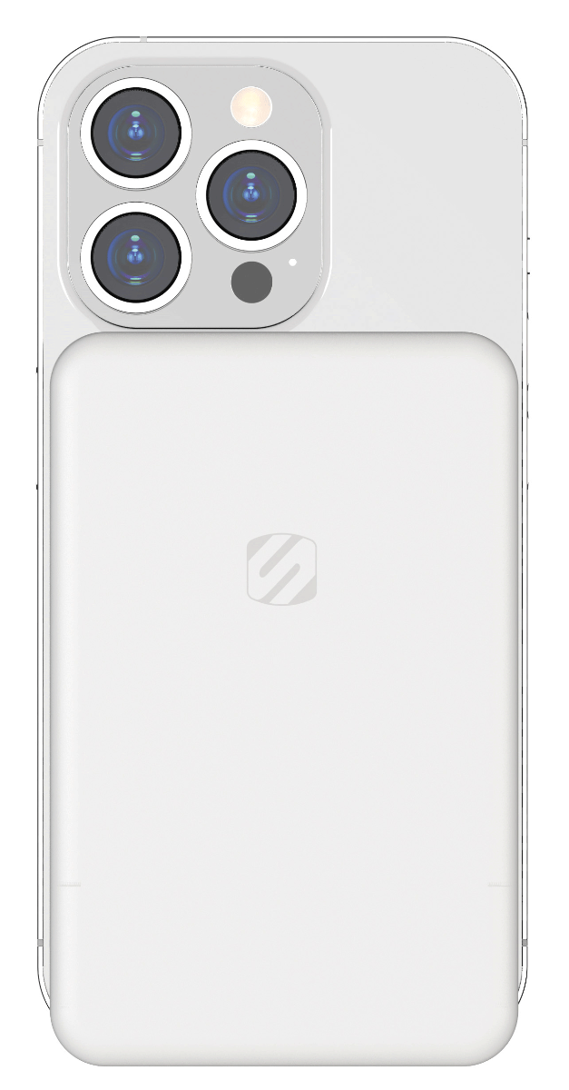 Magnetic Wireless Charging Power Bank on iphone