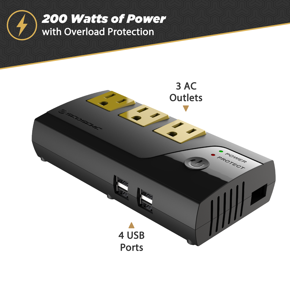 Portable 200W Power Inverter