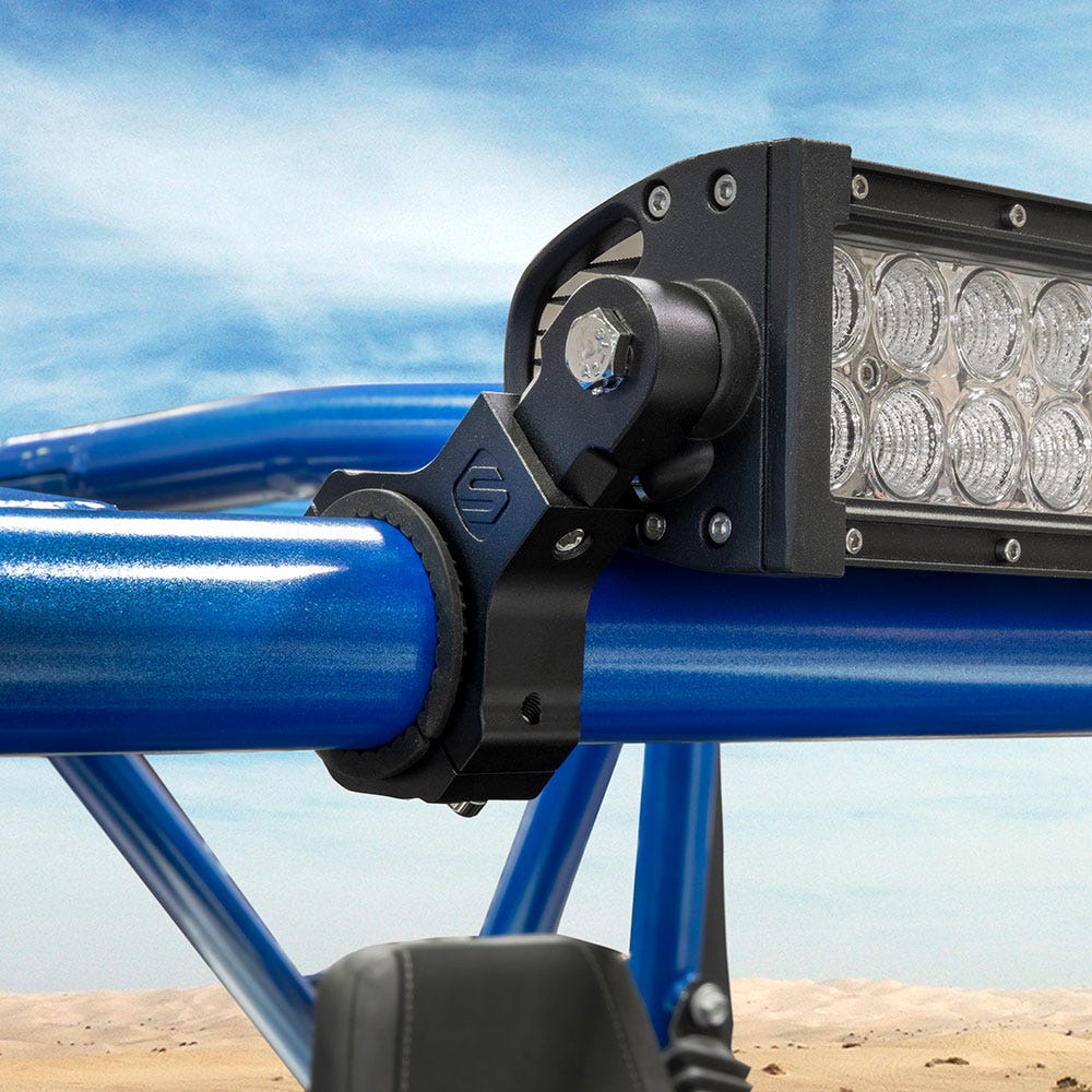 Universal Adjustable Mount for Off-Road Vehicles holding light bar
