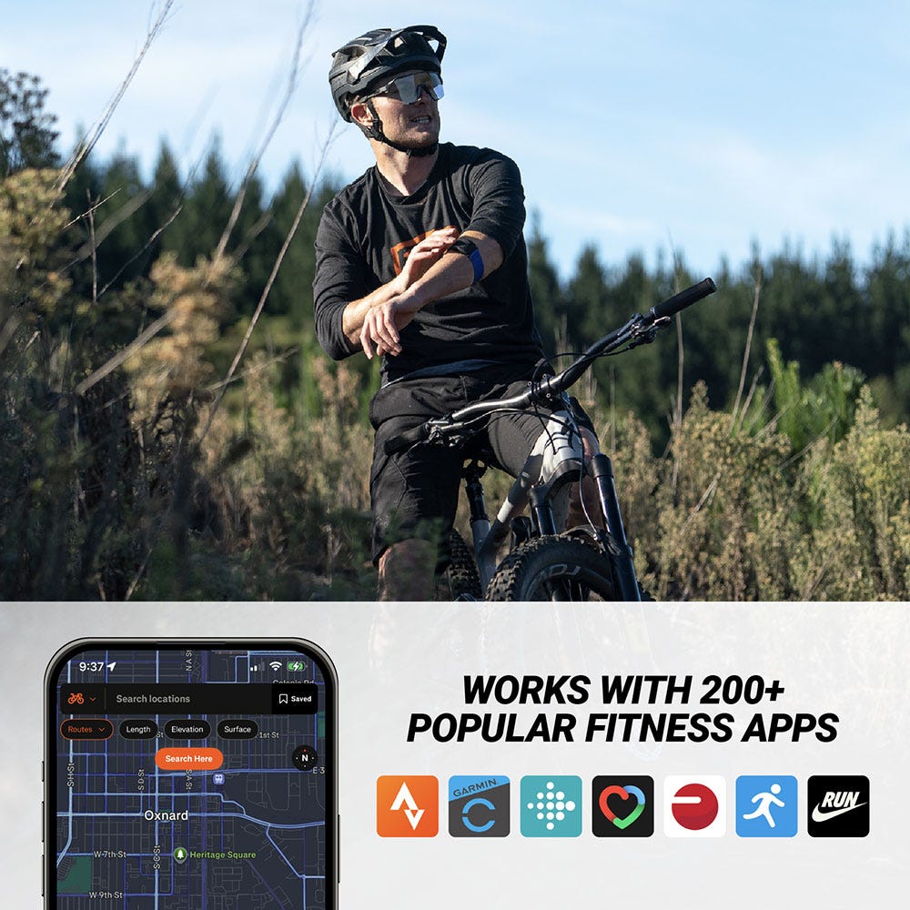 Works with 200+ popular fitness apps